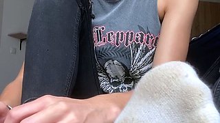 Curly Blonde Teen Records Solo Dildo Masturbation More at