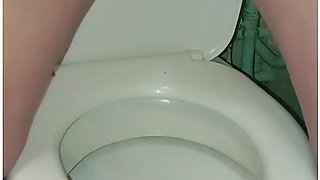 Asmr Toilet Fetish: Hairy Girl Pees Standing Up Pisses Loudly