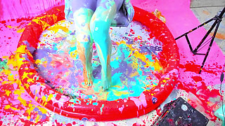 Martina's Nude Rainbow Slimes Wam