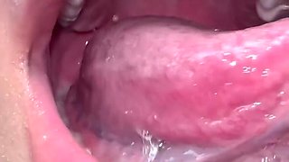 Sloppy Dildo Sucking in the Backseat