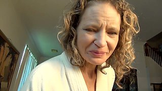 Your naughty step-aunt Tia gives a wild POV blow job while Aunt Judy watches