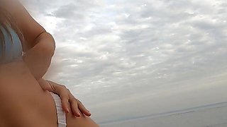 Fucking a Big Ass Spanish in Public with Sea View