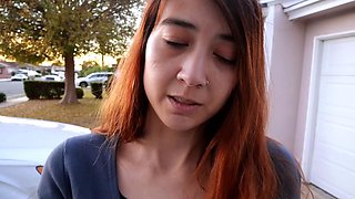 Amateur redhead Milf sucks and fucks a guy