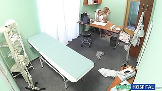 Fake doctor with a big cock fucked a gorgeous blonde Fabulous