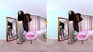 Stacked brunette goes solo toys and masturbation