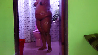 When My Stepmom Shower in My Toilet Without Lock Door, I See Her Big Ass & Huge Tits Naked Body Then I Fuck Her After Shower