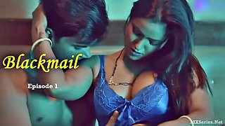 Indian Blackmail Ignites Passion with Curves