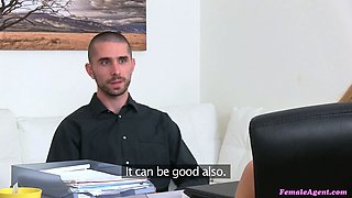 Chick agent - staring at his giant swelling turns me into a slut
