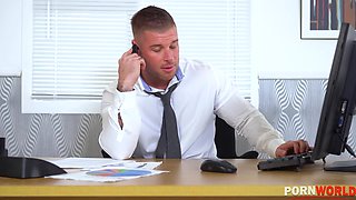 Busty British bombshell Brooklyn Blue blows banker and rides his schlong GP1211