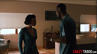 Hot Olive Glass interracial threesome