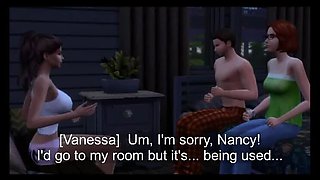Teen Girl Next Door Seduces Married Man at Halloween Party - Sims 4 Sex Animation