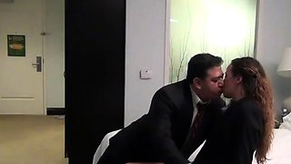 Old Boss Receives Blowjob from Young Secretary