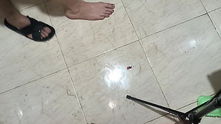 Arab Cuckold Husband Big Dick Friend Fuck My Wife in Shower