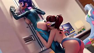 Hot 3D Hentai Lesbian Pussy Eating - Hardcore Anime Sex