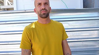 Sexy brunette latina getting her mouth and pussy pounded under the bridge