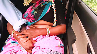 Bhabi Deceives Her Husband While Spending Private Time on Long Drives with Her Stepbrother-in-law. Car Sex Telugu Dirty Talks.