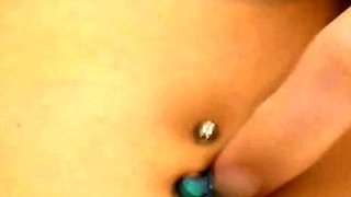 Big Boobed Blonde Masturbates With A Dildo In The Bathroom