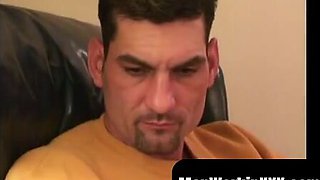 MenWorkinXXX.com - Rugged fellow strokes off passionately with fucktoy in his taut butt