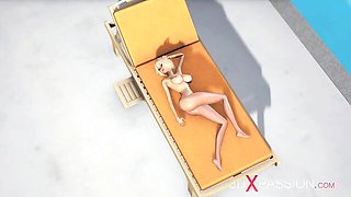 Delightful miss - black white clip - 3DXPassion