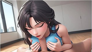 Ai Generated - Public Gym Risky Sex Caught But Keep Fucking With Car Toon