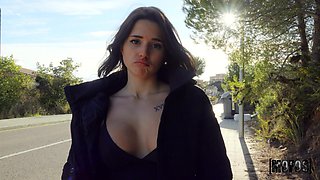 Jordi's Wild Public Booty Passion in a Fiery Scene