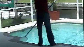 Desirae Spencer fucks pool guy: Big Tits, Big Ass  Blowjob Porn
