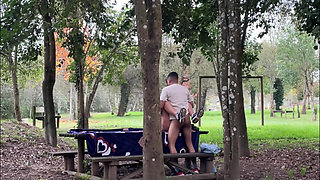 Stepmother Gets Caught Having Sex Outdoors
