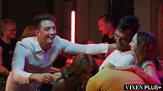 VIXENPLUS Sia, Lumi And Megan Have Anal Orgy At Bachelor Party