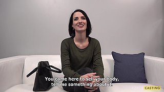 Anna Captivates in Skinny Czech POV Casting Heat