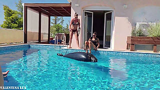 Pool Party with Our Rubber Toy