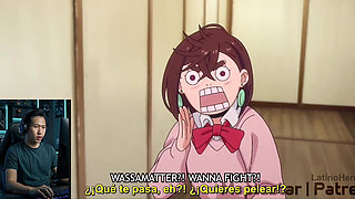 Japanese Anime Reaction Momo Chan and Okarun