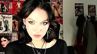 Webcam brunette furios anger masturbation 2