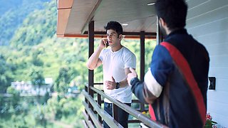 Indian pair celebrating their anniversary inside bedroom