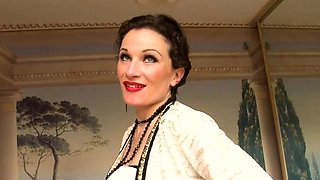 French MILF shaved pussy and ass fucked