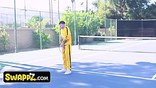 Tennis Game With Slut Stepmoms Leads To Foursome Fuckfest Orgy - Kenzie Taylor & Mona Azar