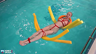 Bratty Lucy's Wet Punishment: Rope, Clamps & Noodles