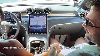 I give my girlfriend’s husband a blowjob in the car, he