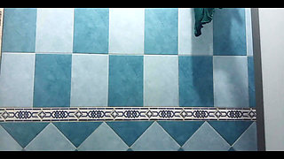 Karmica Chubby Mexican Pregnant in the Shower After Going to the Beach