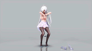 Weak Brown Eyed Girls Sheer Tight Dress Black Lace Panties