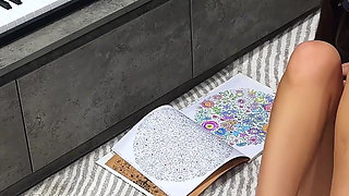 Art of Seduction: Coloring Tease & Messy Sock Solo