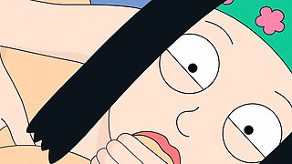 American girl fucking animation
