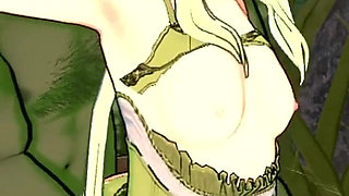 Elf Archer Gets Fucked in the Forest by a Goblin