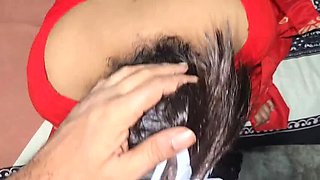 Bangladeshi Red Saree Sex Video with Bangla Voice - Hot Homemade Blowjob & Doggy Style