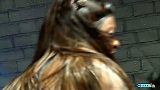 Interracial Milfs with Big Butts Fuck Each Other and Squirt