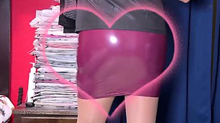 Fuckslut dancing in a mini mini-skirt